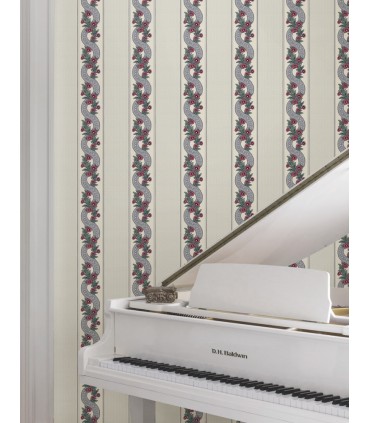 MX9694 - Abbey's Garland Ruby Wallpaper-Astoria by Ronald Redding