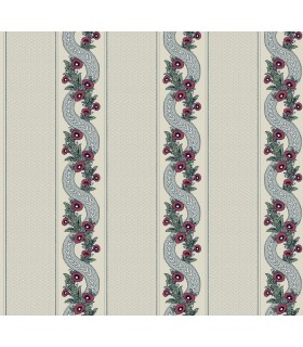 MX9694 - Abbey's Garland Ruby Wallpaper-Astoria by Ronald Redding