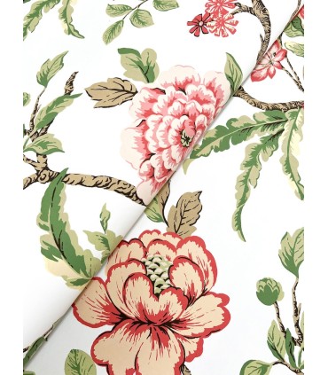 MX9651 - Courtyard Botanical Rose Wallpaper-Astoria by Ronald Redding