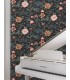 MX9656 - Courtyard Botanical Scarlet Wallpaper-Astoria by Ronald Redding