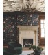 MX9656 - Courtyard Botanical Scarlet Wallpaper-Astoria by Ronald Redding