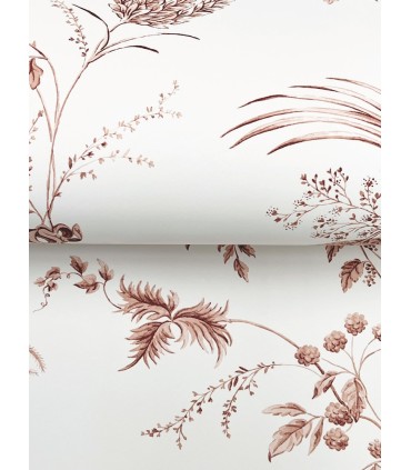 MX9684 - Floral Lace Brick Wallpaper-Astoria by Ronald Redding