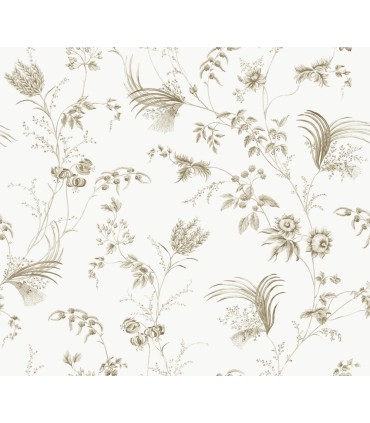MX9681 - Floral Lace Taupe Wallpaper-Astoria by Ronald Redding
