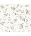 MX9681 - Floral Lace Taupe Wallpaper-Astoria by Ronald Redding