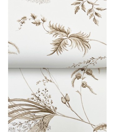 MX9681 - Floral Lace Taupe Wallpaper-Astoria by Ronald Redding