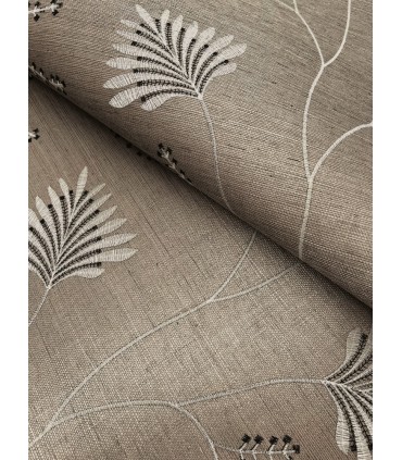 MX9607 - Laelynn Taupe Embroidered Wallpaper-Astoria by Ronald Redding