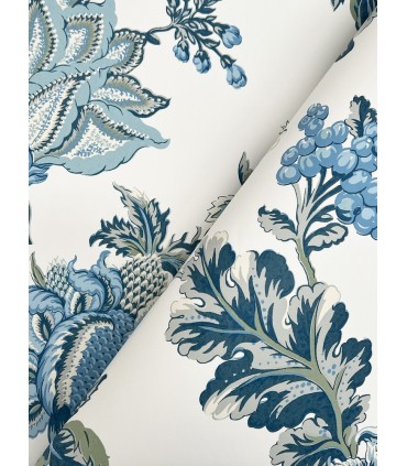 MX9624W - Monroe Blue Wallpaper 54 Inch Width-Astoria by Ronald Redding