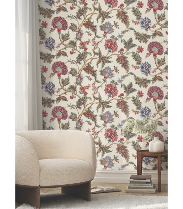 MX9623W - Monroe Cherry Wallpaper 54 Inch Width-Astoria by Ronald Redding