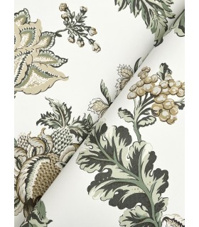 MX9626W - Monroe Green Wallpaper 54 Inch Width-Astoria by Ronald Redding