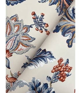 MX9621W - Monroe Navy Wallpaper 54 Inch Width-Astoria by Ronald Redding