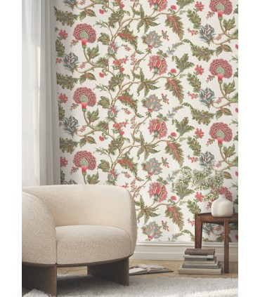 MX9625W - Monroe Rhubarb Wallpaper 54 Inch Width-Astoria by Ronald Redding