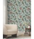 MX9622W - Monroe Teal Wallpaper 54 Inch Width-Astoria by Ronald Redding
