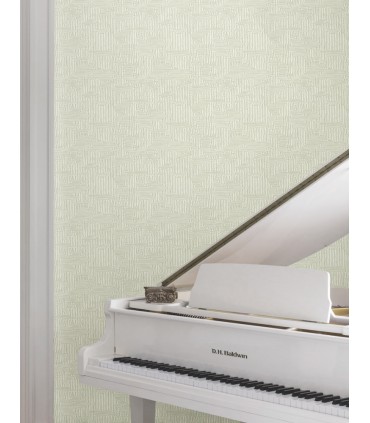 MX9688 - Passages Green Wallpaper-Astoria by Ronald Redding