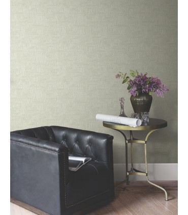 MX9688 - Passages Green Wallpaper-Astoria by Ronald Redding