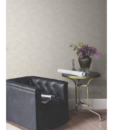 MX9685 - Passages Taupe Wallpaper-Astoria by Ronald Redding