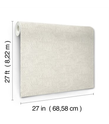 MX9685 - Passages Taupe Wallpaper-Astoria by Ronald Redding