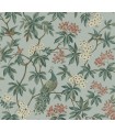 MX9663 - Peacock Estate Blue Wallpaper-Astoria by Ronald Redding
