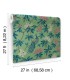 MX9664 - Peacock Estate Green Wallpaper-Astoria by Ronald Redding