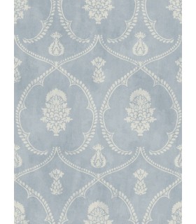 MX9644 - Royal Damask Blue Wallpaper-Astoria by Ronald Redding