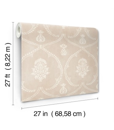 MX9646 - Royal Damask Blush Wallpaper-Astoria by Ronald Redding
