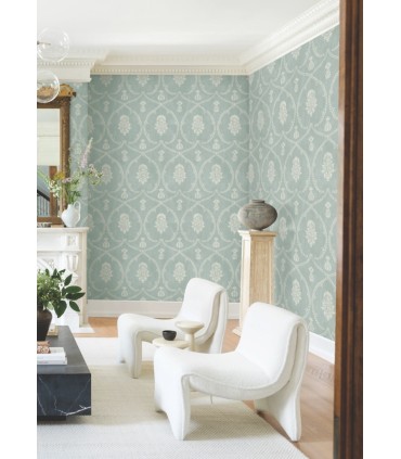 MX9645 - Royal Damask Jade Wallpaper-Astoria by Ronald Redding