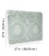 MX9645 - Royal Damask Jade Wallpaper-Astoria by Ronald Redding