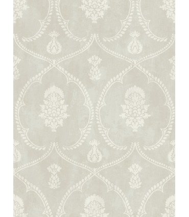 MX9642 - Royal Damask Soft Grey Wallpaper-Astoria by Ronald Redding