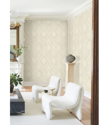 MX9641 - Royal Damask Beige Wallpaper-Astoria by Ronald Redding