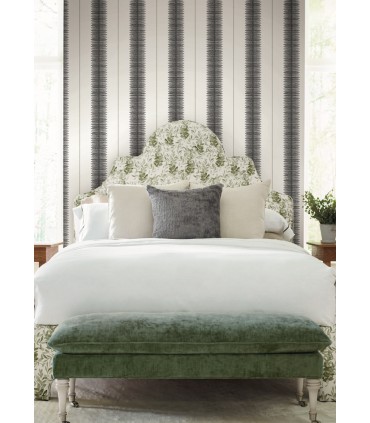 MX9615 - Tandem Stripe Black Wallpaper-Astoria by Ronald Redding