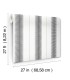 MX9615 - Tandem Stripe Black Wallpaper-Astoria by Ronald Redding