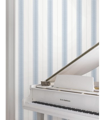 MX9611 - Tandem Stripe Blue Wallpaper-Astoria by Ronald Redding