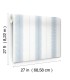 MX9611 - Tandem Stripe Blue Wallpaper-Astoria by Ronald Redding