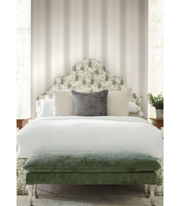 MX9612 - Tandem Stripe Taupe Wallpaper-Astoria by Ronald Redding