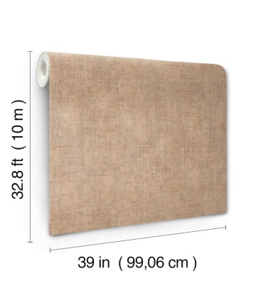 SI7142 - Alma Clay Faux Weave Wallpaper-Montecito by York
