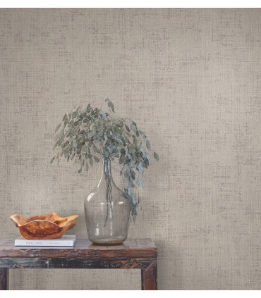 SI7144 - Alma Grey Faux Weave Wallpaper-Montecito by York
