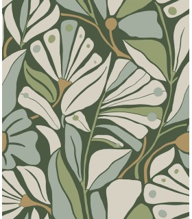 MT5627 - Cabana Club Lush Wallpaper-Montecito by York