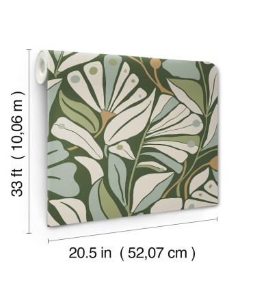 MT5627 - Cabana Club Lush Wallpaper-Montecito by York