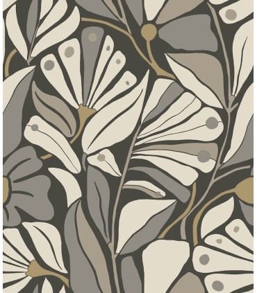 MT5626 - Cabana Club Onyx Wallpaper-Montecito by York