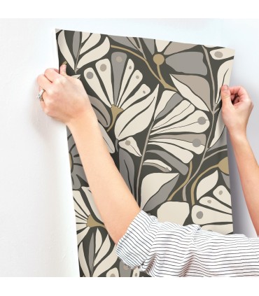 MT5626 - Cabana Club Onyx Wallpaper-Montecito by York