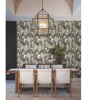 MT5626 - Cabana Club Onyx Wallpaper-Montecito by York