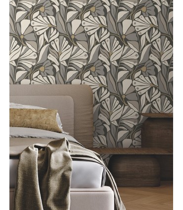 MT5626 - Cabana Club Onyx Wallpaper-Montecito by York