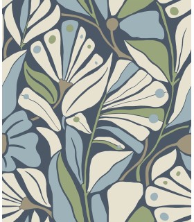 MT5628 - Cabana Club Sea Wallpaper-Montecito by York