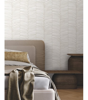 MT5675 - Cascade Palm Chevron Dune Wallpaper-Montecito by York