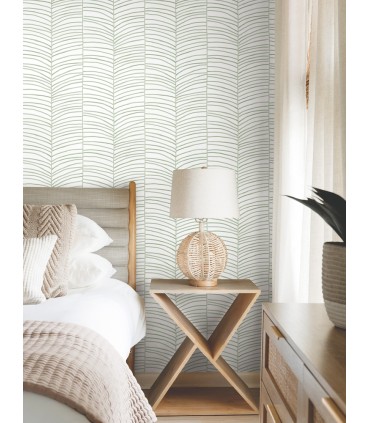 MT5674 - Cascade Palm Chevron Dune Wallpaper-Montecito by York