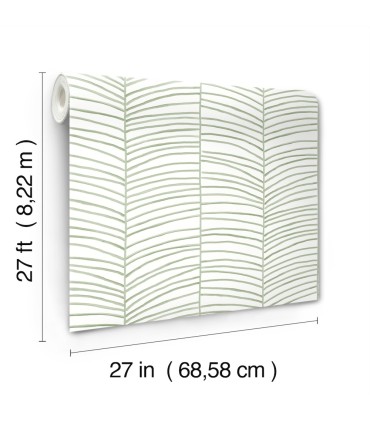 MT5674 - Cascade Palm Chevron Dune Wallpaper-Montecito by York