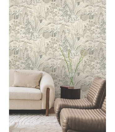 MT5633 - Lotus Land Cacti Dune Wallpaper-Montecito by York