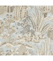 MT5634 - Lotus Land Cacti Sky Blue Wallpaper-Montecito by York