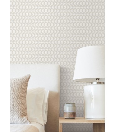 SP1522 - Mehndi Taupe Wallpaper-Montecito by York