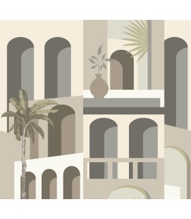 MT5618 - Monte Vista Sand & Fog Wallpaper-Montecito by York