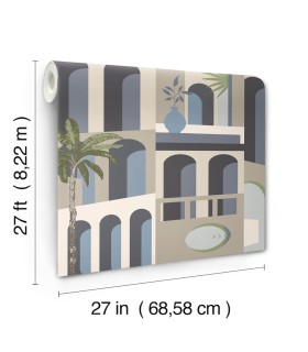 MT5619 - Monte Vista Seaside Wallpaper-Montecito by York